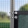 Sinlon Chain Link fence Ties 100pcs Multi-Purpose Self-Locking Metal Zip