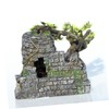 Kisangel Fish Tank Decoration Aquarium Landscape Ornament Mini Aquarium Extra