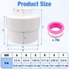 4" PVC Sewer Cleanout Adapter with Plug and Tape Durable