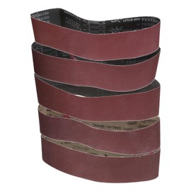 sourcing map 5pcs 4 x 36" Sanding Belts 1pcs Each of 320/400/600/800/1000 Grit Aluminium Oxide Flush Joint Belt Sander Paper for Metal Woodworking Automotive Repair