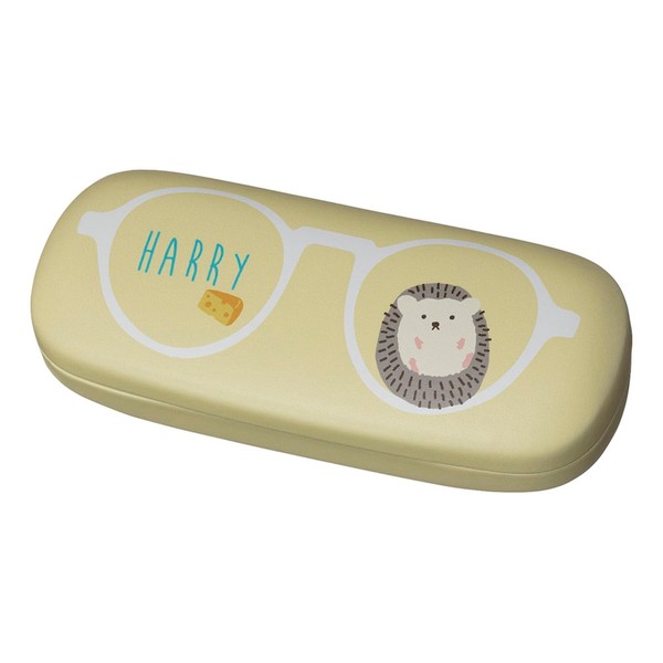Friends Hill Eyeglass Accessories, Glasses Case, Animal, Glass Harry, Yellow,