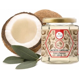 Aceite Capilar - Brillo - Hidratación - Suavidad - Coco - Romero - Fácil de usar - 100% Natural - Para todo tipo de cabello -120g - GaTlali - Anticaída - Hecho en México
