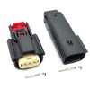 Molex 3 Pin Wire Connector, for Harley BLACK Waterproof, Sealed