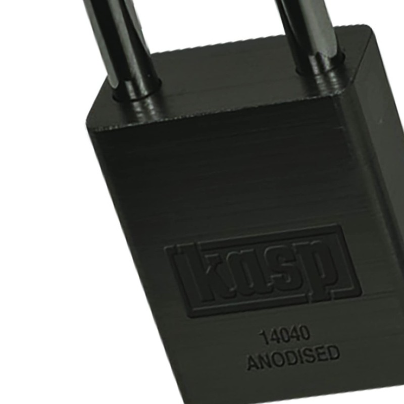 Kasp K14040BLAD Aluminium Padlock, 40 mm, Black