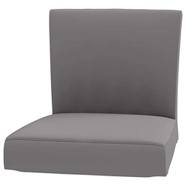 Seat Width: 18 1/2" Heavy Duty Cotton Henriksdal Bar Stool with Backrest Cover Replacement is Custom Made Compatible for IKEA Henriksdal Bar Stool Chair Cover Or Slipcover (Lighter Gray)