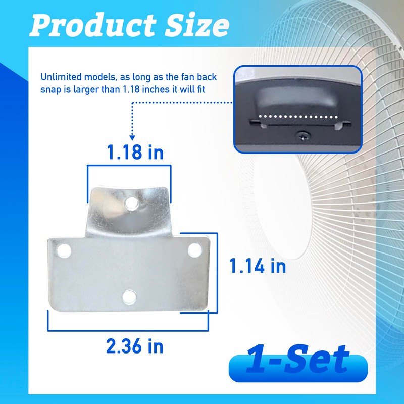 LUTQ Heavy Duty Fan Mounting Bracket, Solid Steel Wall Mount