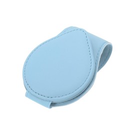 Hihaha Car Sunglasses Clip Magnetic Universal Sun Visor Eyeglasses Holder Clip PU Leather Blue 9x4.5cm 1 Pcs
