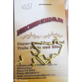 Precision O #4037 Hangers, Brake Lever afety, Freight Car (Brass Castings)