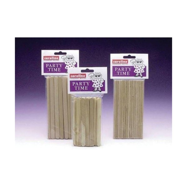 WOODEN STICKS CRAFTS LOLLY ICE TOFFEE POP CANDY T APPLE