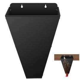 Kisotay Medium Size Chicken Cone, Heavy-Duty Steel Poultry Restraining Cones for Chicken, Large Laying Hens, Roasters, Turkeys Up to 8 Pounds, Flat Back Funnel Cone Chicken Killing Cone, Easy to Clean