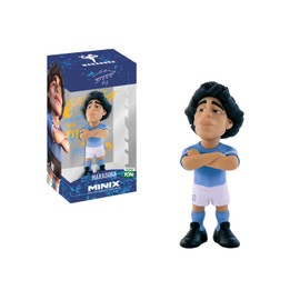 MINIX - DIEGO ARMANDO MARADONA Numero 10 Maglia Azzurra Figura Statuetta Originale Serie Football Stars 10N - Altezza 11cm