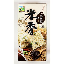 Black Pepper Rice Crackers, Traditional Snack, 3.7 Oz,2-Pack