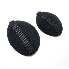 Erioctry 4Pcs (2 Large+2 Small) Black Sponge Bump It Up Volume Hair Base Hair Stick Pad Fluffy Hair Padding Insert Cushion Hair Base Styling Insert Tool for Women Girls