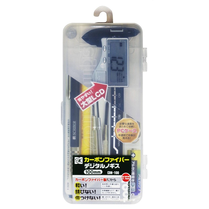 Niigata Seiki SK Carbon Fiber Digital Caliper 3.9 inches (100