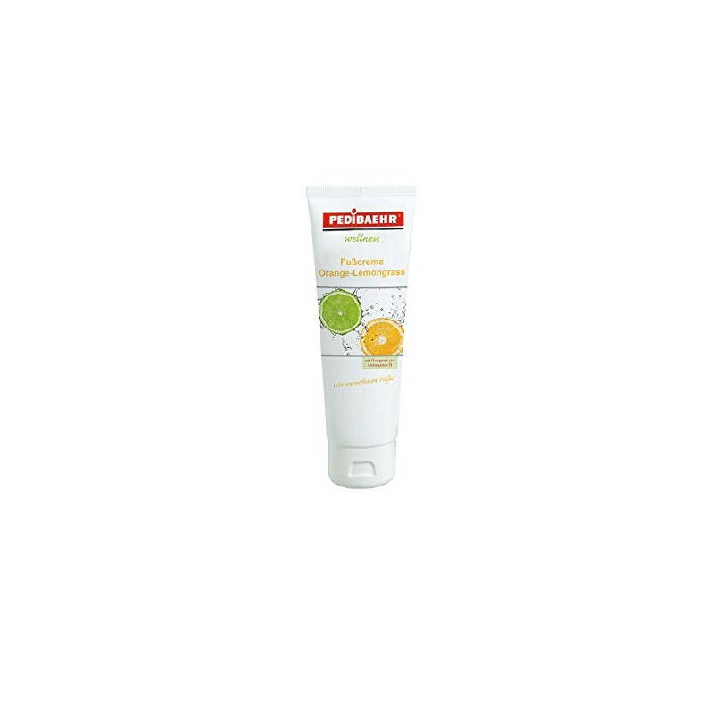 PediBaehr Orange Lemongrass Foot Cream with Orange Oil and Lemongrass