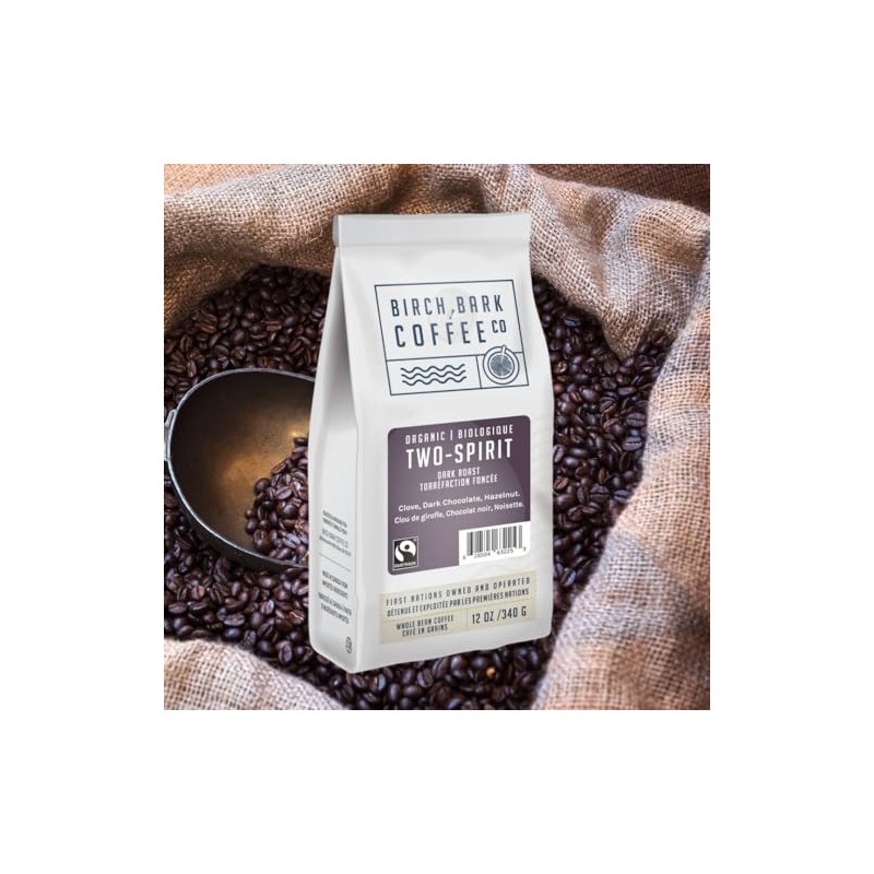 Birch Bark Coffee Co Organic Two Spirit Whole Bean Light