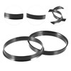 ACROPIX 73.1mm to 70.1mm Universal Car Hub Centric Rings Black