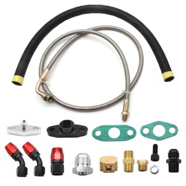 Kit de línea de alimentación y drenaje de aceite de turbocompresor para T3 T4 GT35 T70 T66 T61 T60 T04E