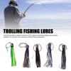 5PCS Saltwater Trolling Lure PVC Squid Skirted Deep Sea Fishing