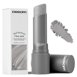 DEEOM Exfoliante facial y barra de pulido, barra de limpieza suave de poros con carbón y arcilla, ayuda a limpiar puntos negros y puntos blancos, limp
