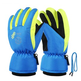 TBoonor Winter Gloves for Children, Warm Ski Gloves, Waterproof and Windproof, Thickened Winter Gloves, Suitable for Boys and Girls, Outdoor Sports