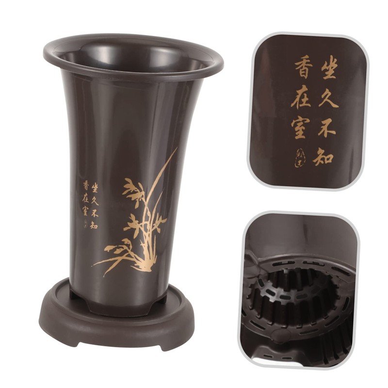 DOITOOL 2-Pack Ceramic Orchid Pots Terracotta Planting Pots for Home