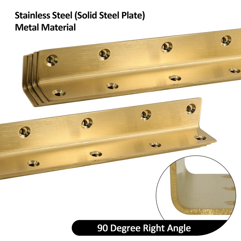 L Bracket, Heavy Duty Corner Brace, 4 Pack 8 Inch