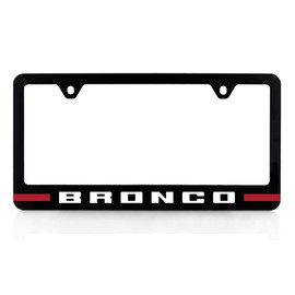 Ford Bronco UV Printed License Plate Frame - Red