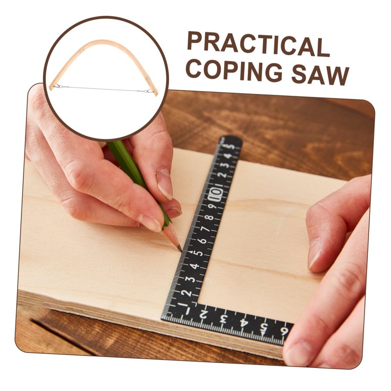 Outanaya Woodworking Hand Saw Bow Coping Saw for Wood Cutting