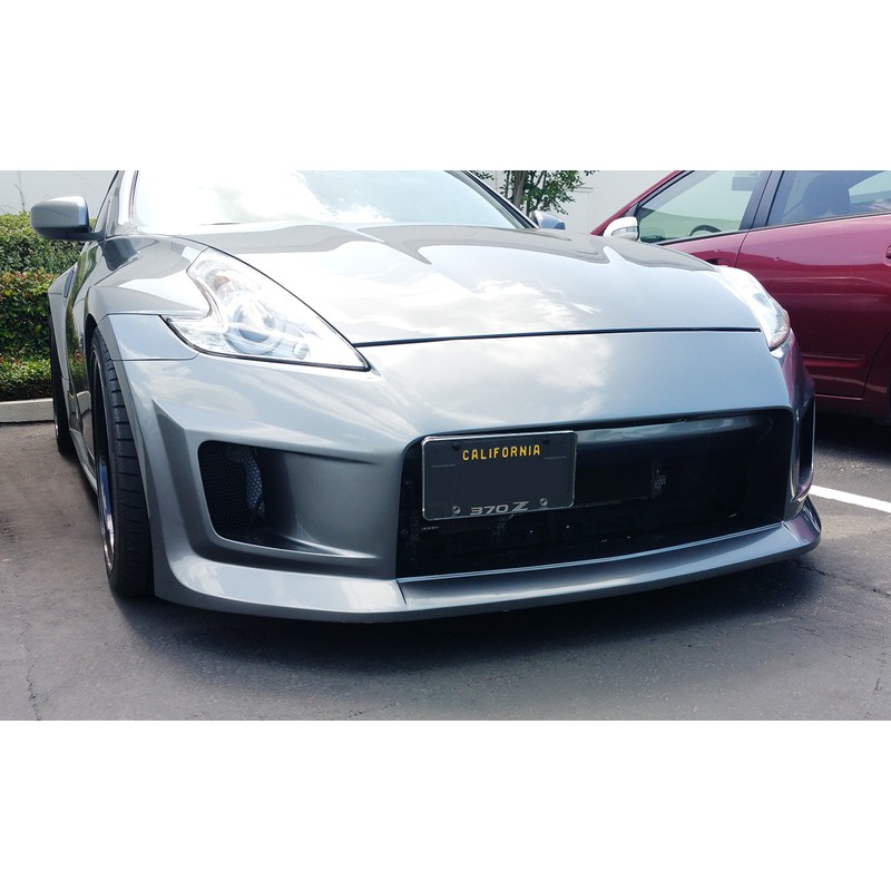 iJDMTOY JDM Black Universal Fit Front Bumper License Plate Relocator