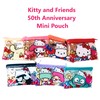 50th Anniversary Flat Bag, Cute Vinyl Zipper Pocket, Card Holder