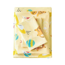 MCO Kids Full Size Bed Sheets, Soft Microfiber Sheets Set for Boy Girls, 4 Pieces Breathable Full Bed Sheet Cosmo