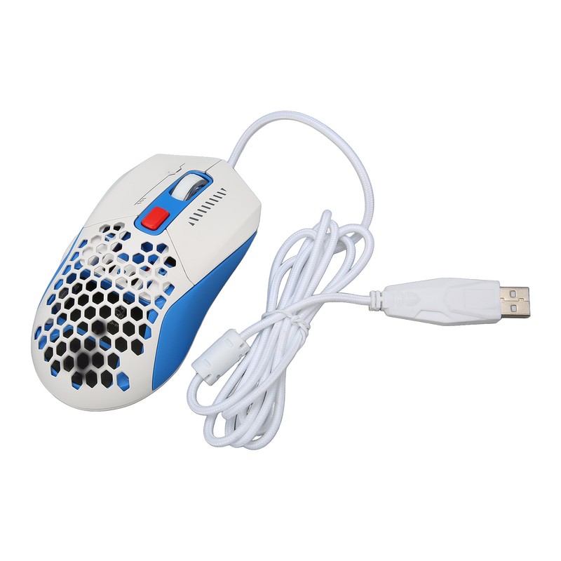 Wired Mouse Ergonomic RGB Backlit Adjustable DPI Programmable Keys 4.9ft