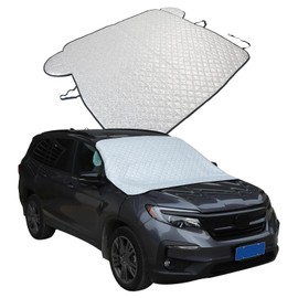 Windshield Snow Cover Compatible with Honda Pilot 2016-2024, Waterproof/Windproof/Dustproof/Sun Protection/Snow protection/Car Windshield Cover Available Around The Clock Accessories (Style A)
