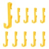 sourcing map 10 Grid Wall Hooks, 2.8 Inch Grid Wall