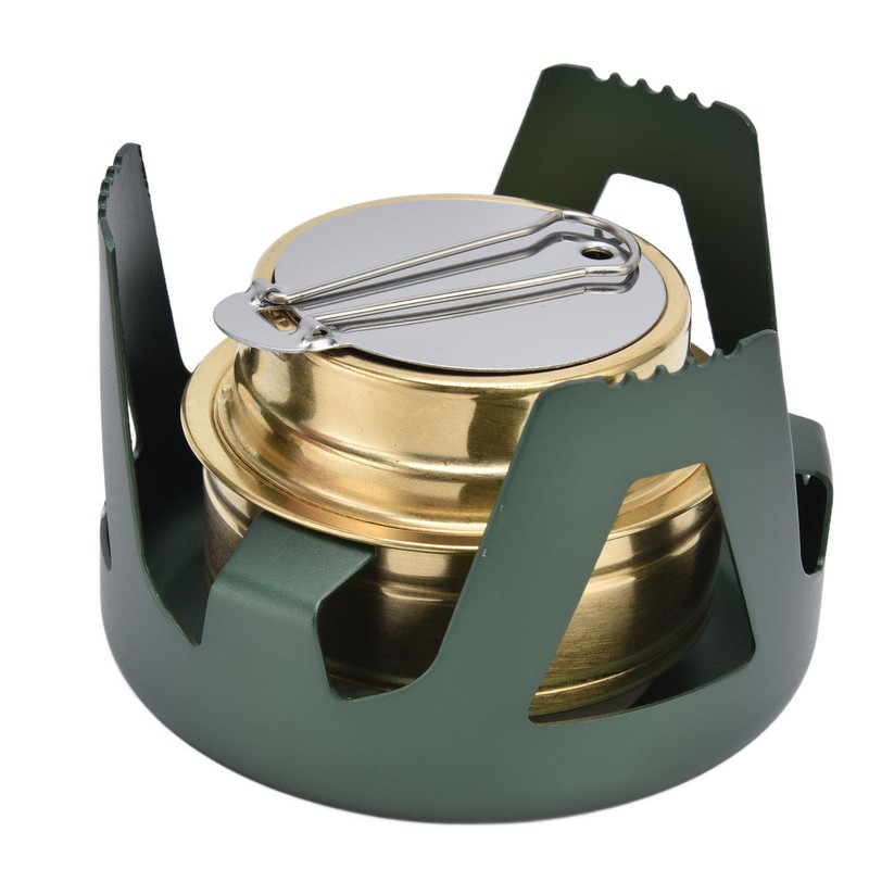 Camping Stove Windproof Vaporizable Portable Liquid Spirit Stove with Stand