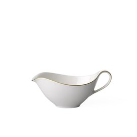 Anmut Gold Gravy Boat Top, White/Gold