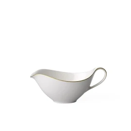 Anmut Gold Gravy Boat Top, White/Gold