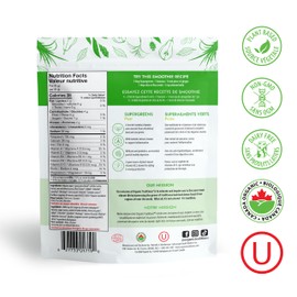 Organic Traditions Super Greens Superfood Powder with Turmeric, Pear Flavour, Organic Greens Powder, Smoothie Booster, 200g/7oz Bag