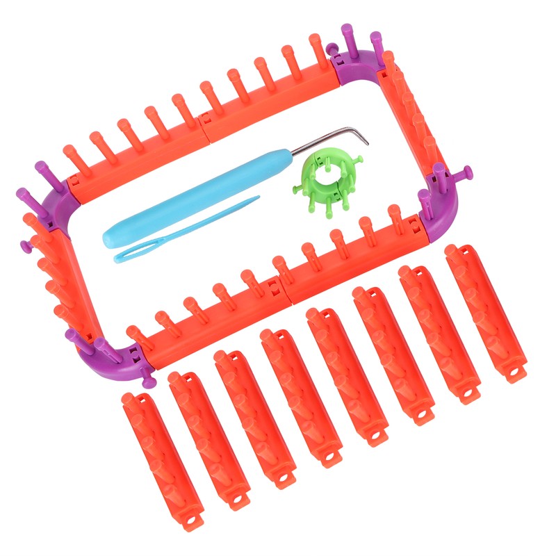 Knitting Loom Set Plastic Flexible Multifunctional Yarn Weaving Tool Accessories