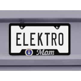 Air Force Mom 3D Black Metal License Plate Frame