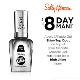 Sally Hansen SH Miracle Gel Nail Polish Lacquer Shiny Top Coat 101 14.7 ML / 0.50 FL OZ