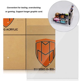 Yoidesu PC Open Frame Test Bench ITX Motherboard Transparent Acrylic Overlock Computer Case DIY Mod Base Stand - ITX Motherboard Test Bench Open Air Frame Computer Case