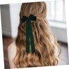 Healvian 6pcs Velvet Hair Bows for Strong Duckbill Clips Soft