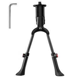 HIULLEN Bicycle Stand, Two-Legged Stand, Double Stand, Height Adjustable 24-28 Inches, Bicycle Stand, Mountain Bike, Two-Legged Stand, Bicycle Stand for Mountain Bike, E-Bike, MTB, Children's Bicycle