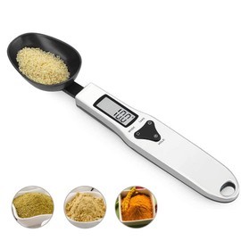 3T6B Spoon Scales Digital Weight Grams, 0.5g-500g Kitchen Electronic Gram Measuring Spoon Scales with Accurate LCD Display for Dispensing Coffee Beans, Milk, Flour
