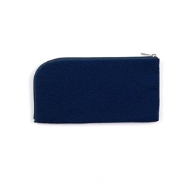 金剛堂 Japanese crepe fabric pen case＆toiletries pouch H4.3in×W8.4in (DARK BLUE)