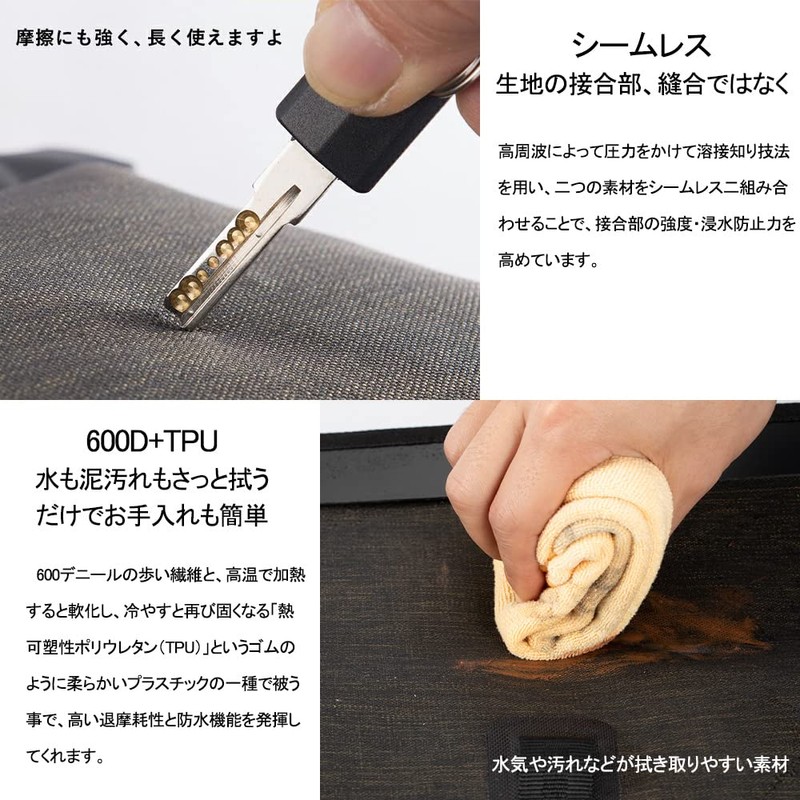 ROCKBROS Handlebar Bag, Bicycle Head Bag, Fully Waterproof, 1.6 gal