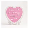 G GAMIT Heart-Shaped Felt Letter Board with Built-in LED Lights,10x10