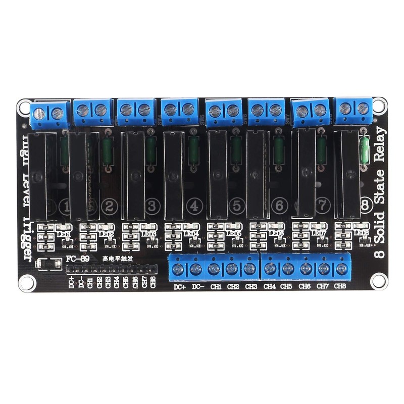 AITRIP 1PCS 8 Channel 5V Solid State Relay Module Board